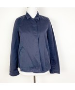 Eileen Fisher Womens Navy Blue Jacket Double Front Pocket Size Small Pet... - $219.90 MXN