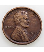 1909-S VDB 1C Lincoln Wheat Cent in Very Fine VF Condition, All Brown Color - £894.40 GBP