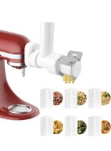Pasta Press Attachment For Kitchenaid Mixer 6 Different Pasta Outlet Shapes - $24.74
