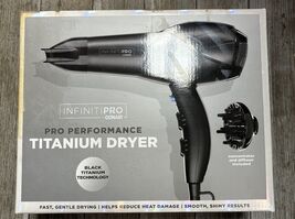InfinitiPRO by Conair 1875 Watt Black Titanium Hair Dryer 461N *NEW DAMA... - $47.03 CAD
