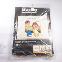 Bucilla Needlecraft Married To Your Best Friend Crewel Kit 15&quot; x 18&quot; Cut Size - £19.40 GBP