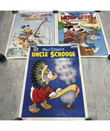 Vtg Walt Disney Poster 1986 Donald Duck Mickey Mouse Huey Dewey Louis Sc... - €30,31 EUR