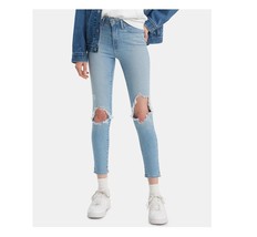 Levis 721 Women Juniors 28 Azure Falls High Rise Destruct Skinny Jean NWD AE35 - £10.27 GBP