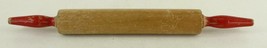 Vintage Kitchen Baking Tools MID CENTURY Wood Red Handle Rolling Pins Tw... - $13.75
