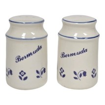 Vtg Ceramic Bermuda Island Salt &amp; Pepper Shakers Souvenir Travel Memorabilia - £9.74 GBP