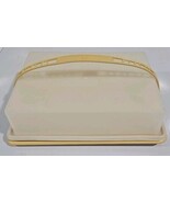 Vintage Tupperware Rectangle Cake Keeper Carrier w/Handle Harvest Gold 9... - $236.68 MXN Vintage Tupperware Rectangle Cake Keeper Carrier w/Handle Harvest Gold 9... - $236.68 MXN