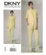 Vogue 1438 DKNY Donna Karan Long Vest, Shirt, Pants Pattern Choose Size ... - £11.78 GBP
