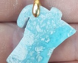 natural   LARIMAR handcarved Gemstone coffee maker pendant (wil-38) - $17.89