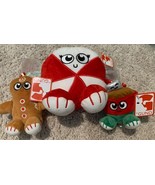 Gund Christmas peppermint plush and 2 plush keychains /new with tags - €6,86 EUR