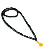 GENUINE EBONY WOOD MALA 8mm Prayer Bead Necklace NEW Black Natural Jewel... - €23,57 EUR