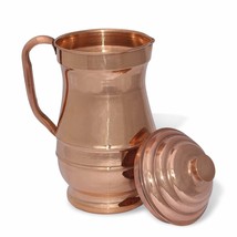 Pure Copper Traditional Water Pitcher Jug Ayurveda Health Benefits 1500ml - £35.13 GBP