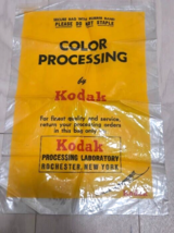 Vintage Kodak Film Clear Color Film Processing Bag Rochester NY - $19.75
