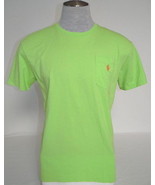 Polo Ralph Lauren Green Short Sleeve Cotton Tee T Shirt Men&#39;s NWT - £47.81 GBP