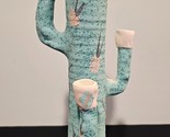 Handmade 12.5&quot; Ceramic Cactus Decor - Candle Holder! - $19.34