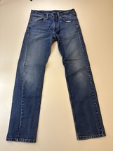Levi’s 505 Men’s Size 34x34 Blue Jeans Straight Regular Fit Medium Wash Pants - £12.01 GBP