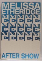 Melissa Etheridge - Vintage Original Concert Tour Cloth Backstage Pass - £7.99 GBP