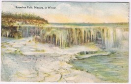 Postcard Horseshoe Falls Niagara In Winter Canadian Falls Niagara Falls Ontario - £2.84 GBP