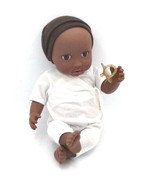 Battat Babi 14&quot; Realistic Brown Baby Doll W/ White Outfit Pacifier New - $317.45 MXN