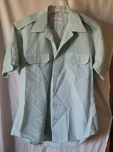 Vintage Creighton Military Army Officer Short Sleeve Button Up Shirt Lar... - $459.19 MXN