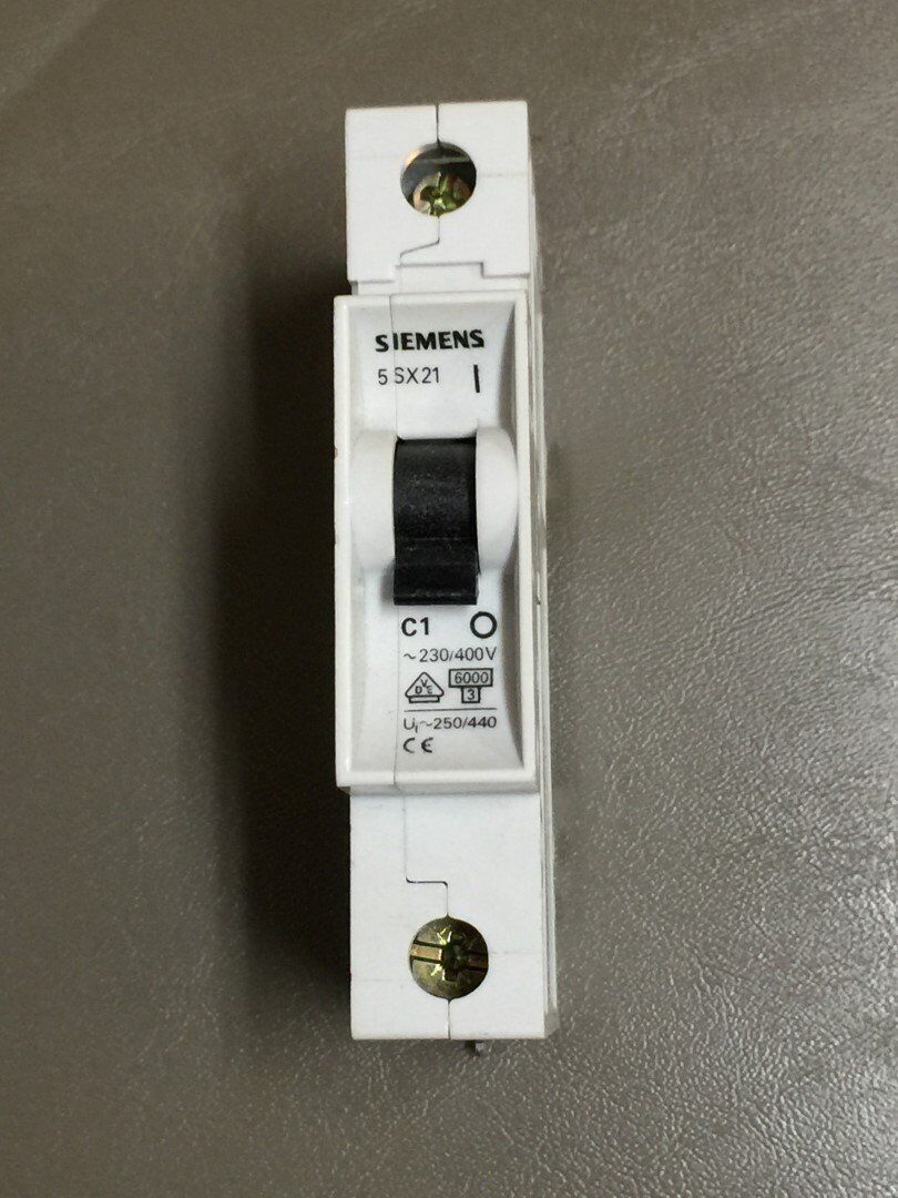 Siemens 5SX21 C1 Circuit Breaker 250V 1Amp - $8.63
