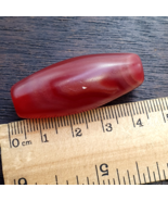 Vintage Himalayan Tibetan Red Agate Natural Eye Pattern, Talismano prote... - $41.23
