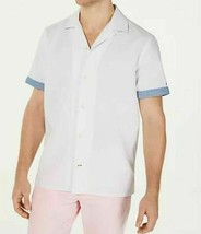 Tommy Hilfiger Men&#39;s Cooper Custom-Fit Linen Camp Shirt, Size S, MSRP $69 - £24.36 GBP