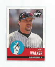 LARRY WALKER (Colorado Rockies) 2001 UPPER DECK VINTAGE CARD #333 - £3.92 GBP