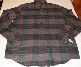 Men&#39;s Arrow Long Sleeve Button Front Shirt X-LARGE Hunting Plaids NEW - £19.26 GBP