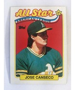 1989 Topps All Star Jose Canseco Oakland Athletics No. 401 - £1.16 GBP