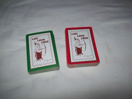 2 Vintage Decks of Lake Lawn Lodge Delavan Lake Wisconsin WI Playing Cards - £15.81 GBP