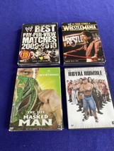 WWE Wrestling DVD Lot of 4 - Wrestlemania, Rey Mysterio, Royal Rumble 2009-2010 - £9.45 GBP