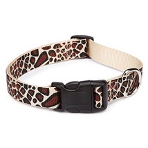 East Side Collection Giraffe-Print Nylon Dog Collar, 1826 Inch - $14.15