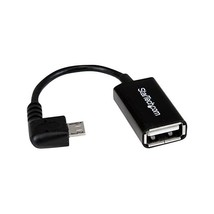 StarTech 5 Pin M/F Right Angle Micro USB to USB OTG Host Adapter  - $12.00