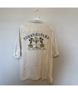 Tommy Bahama Shirt Mens XL Ivory Silk Camp Final Shake Down Margarita Fl... - $40.85 CAD