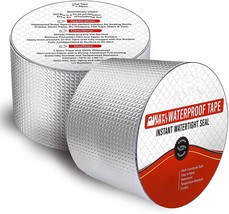 Aluminum Water Leakage Tape For Outdoor Roof Flashing &amp; Pipe Repair 2 In... - £20.57 GBP