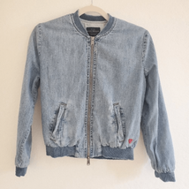 Lucky Brand True Indigo Zip Up Soft Jean Jacket Xs - £19.45 GBP