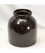 1 Gallon Stoneware Crock Jar Brown Glaze 8 3/4&quot; Tall x  7 1/2&quot; Diameter - $1,096.41 MXN