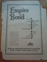 Vintage Empire Bond Print Magazine Advertisement 1930 - $8.99