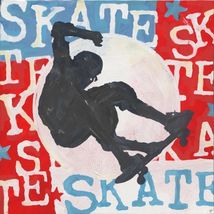 Skate Skater Skating Skateboard Skateboarder Metal Sign - $16.95