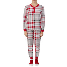 Secret Treasures Ladies Womens 3-piece Pajama Set with Socks Plaid Size M - £22.90 GBP