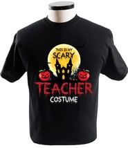 Scary Teacher Costume Shirt Funny Scary Spooky Halloween Tees - £13.63 GBP+