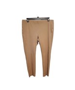 Ralph Lauren Crop Pants Plus Size 18W Khaki Flat Front Pants  - £23.58 GBP