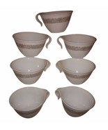 Corelle Corning Woodland Brown Hook Handle Floral Pattern Stackable Cups... - £14.46 GBP