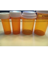 Empty Amber Prescription Rx Plastic Bottles – Various Sizes Lot - £47.81 GBP