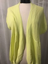 Chico&#39;s Women&#39;s Sweater Pippa Cardigan Soft Lime Chicos Size 2 / 12 Medium NWT  - £30.18 GBP