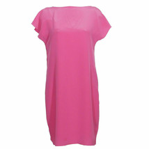 RALPH LAUREN Pink Silk Crepe Boat Neck Dress 12 - £78.40 GBP