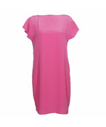 RALPH LAUREN Pink Silk Crepe Boat Neck Dress 12 - $136.16 CAD