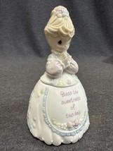 Vtg Rare 1994 Precious Moments Sugar Bowl Porcelain Bless Sweetness Of This Day - £14.98 GBP