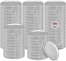 200 Pcs 70MM Lids for Canning Needs Bulk Food Grade Material Reusable Le... - $40.57