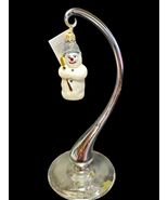 hristopher Radko 97-061-0 Snow Kids Black Snowman Glass Ornament 1997 Wi... - €30,41 EUR